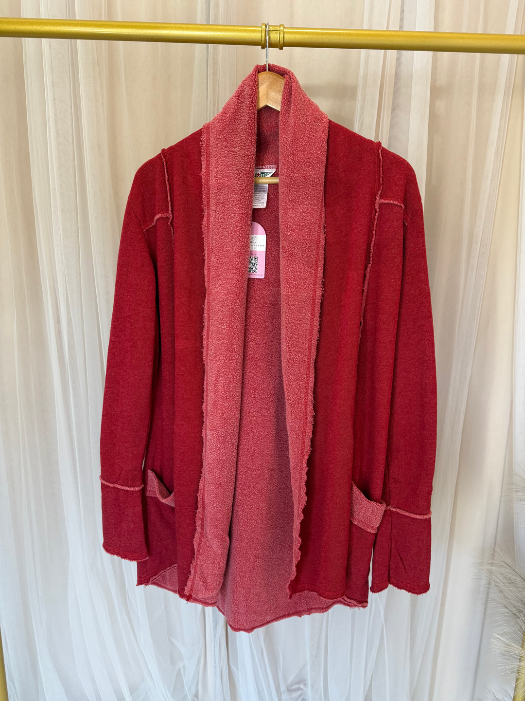 SLOUCHY SHERPA CARDIGAN