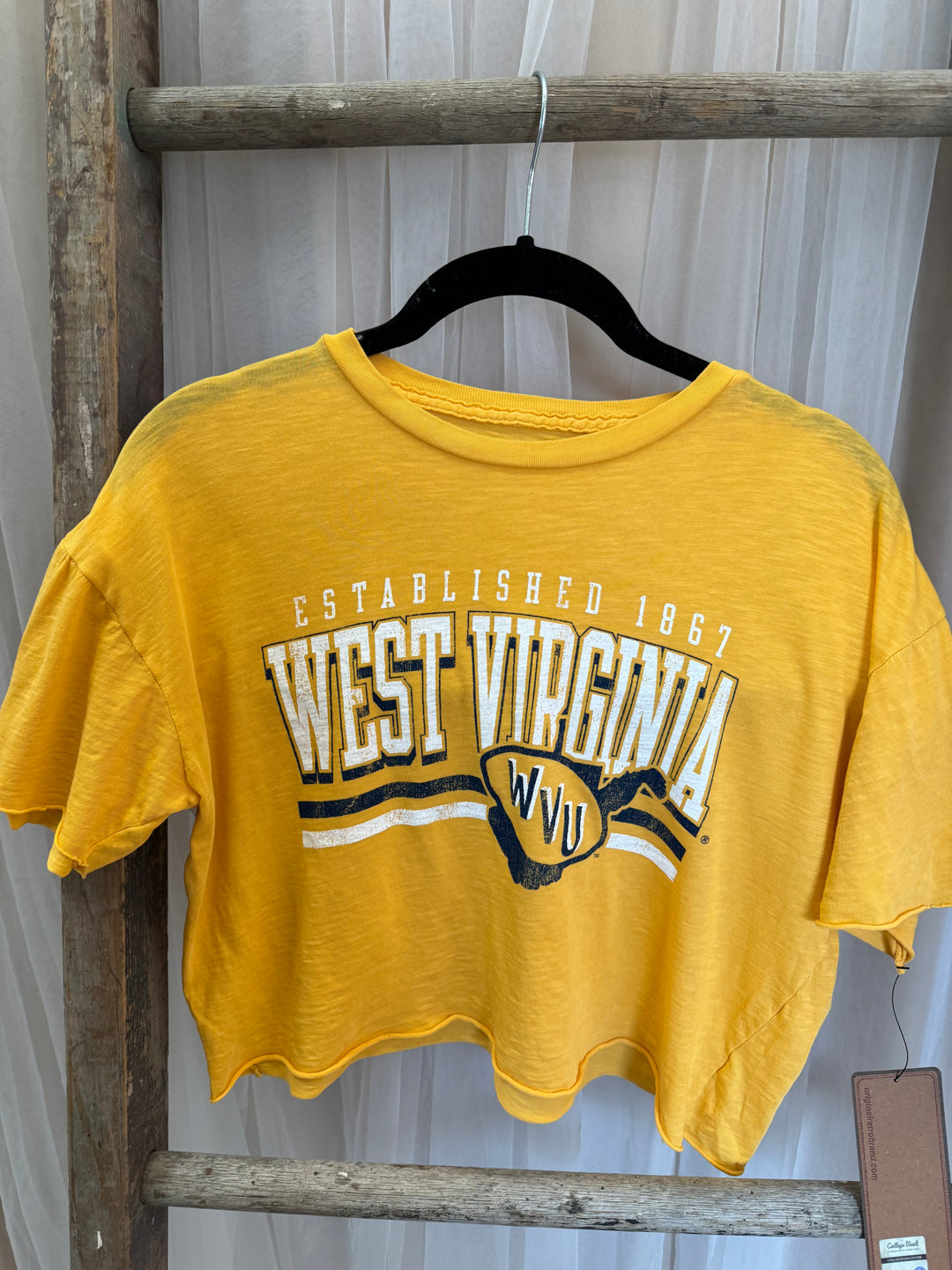 SLUB CROP TEE | WVU EST. 1867