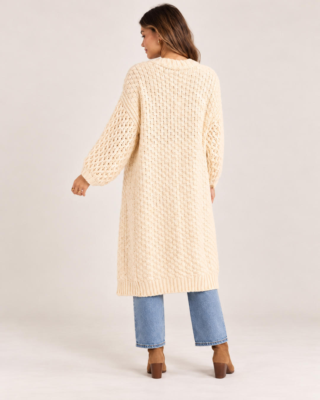 IGGY CHUNKY KNIT LONG CARDIGAN
