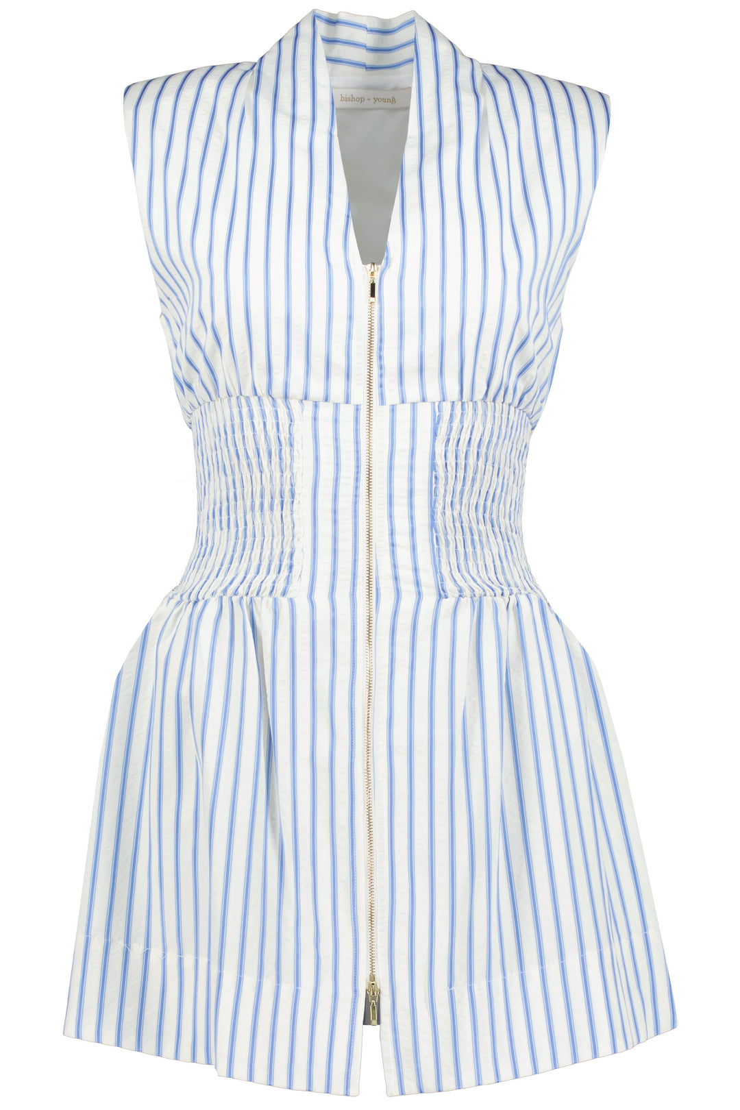 SERENE ZIP FRONT MINI DRESS