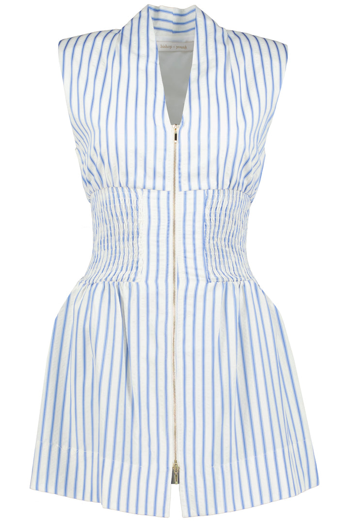 SERENE ZIP FRONT MINI DRESS