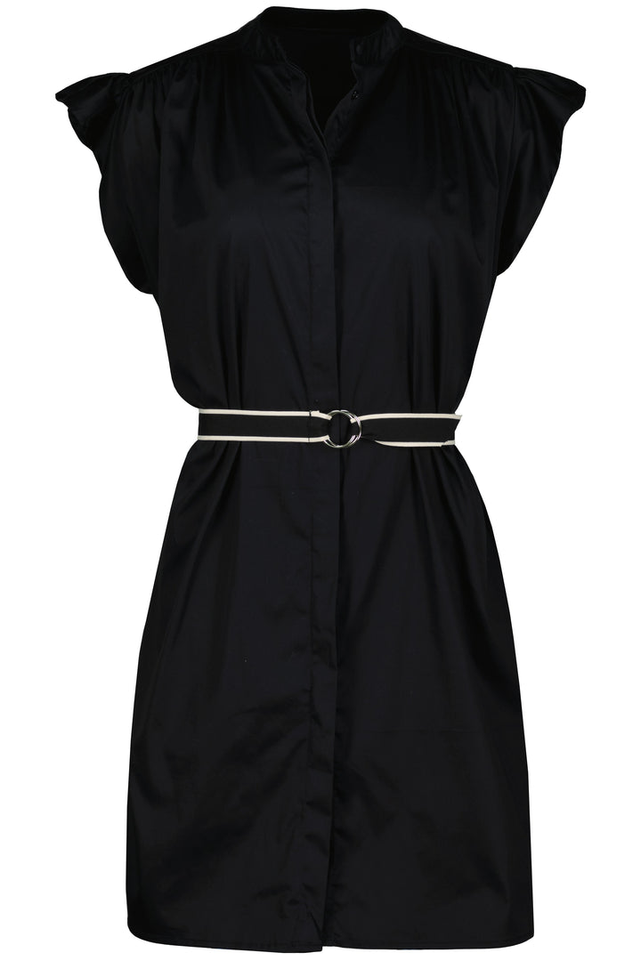 MALLORCA FLUTTER SLEEVE DRESS