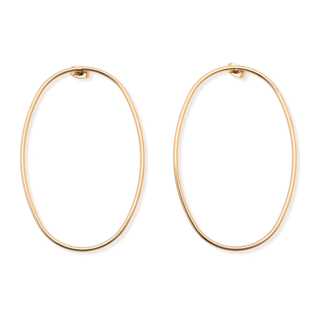 KOURTNEY OVAL HOOP EARRINGS
