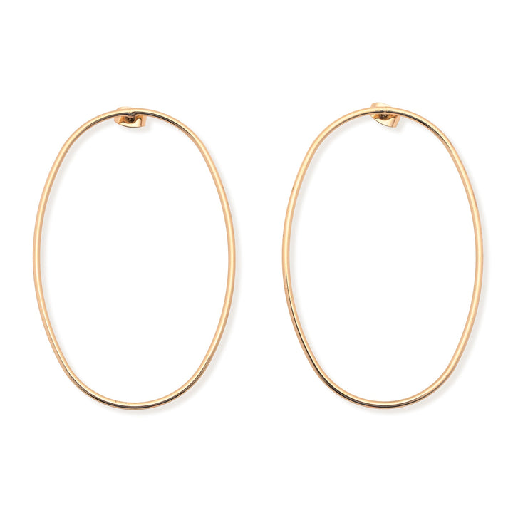 KOURTNEY OVAL HOOP EARRINGS