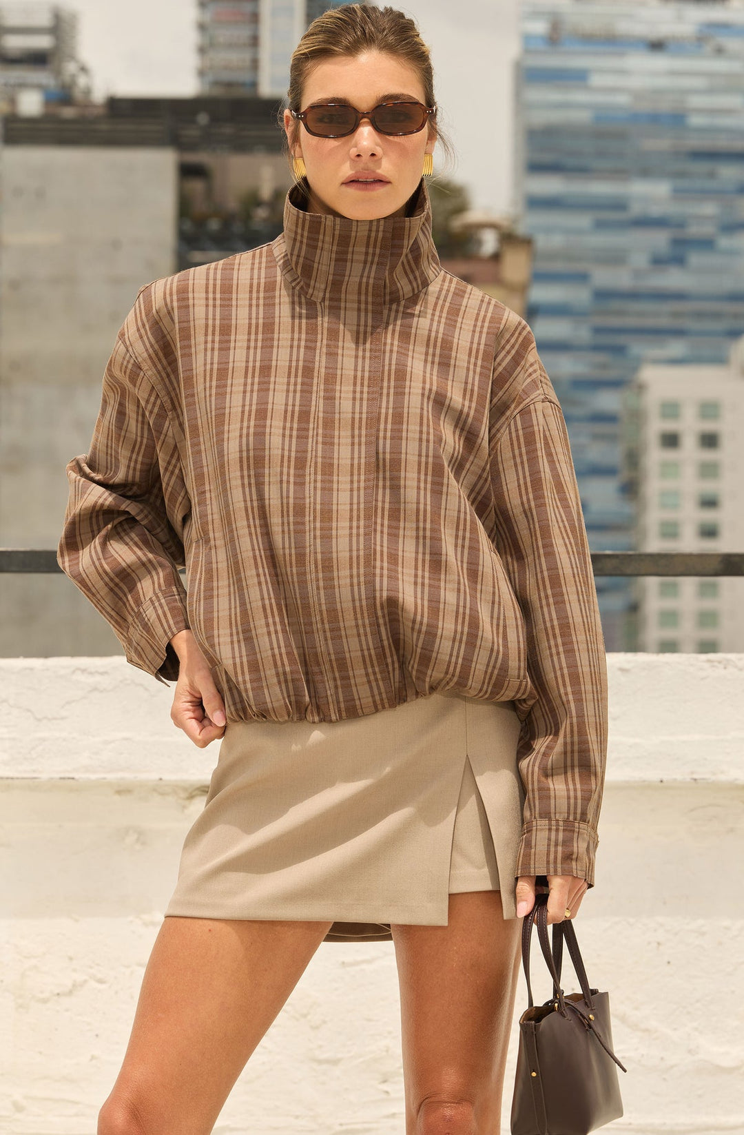 COOPER FUNNEL-COLLAR BOMBER JACKET
