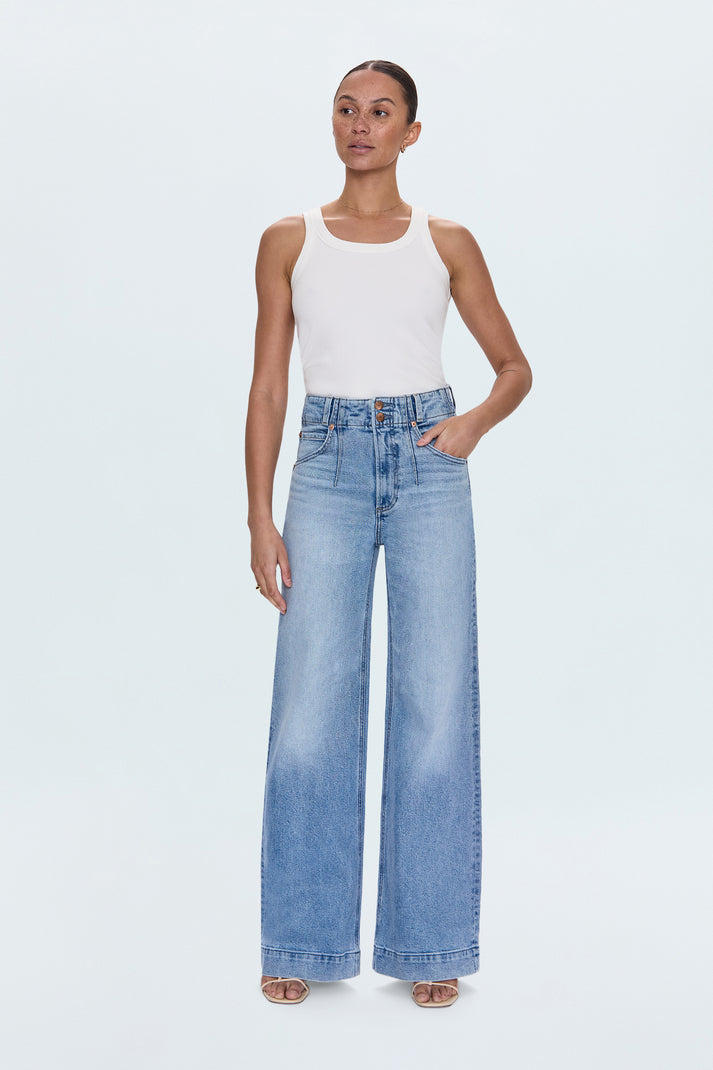 LANA DOUBLE BUTTON HIGH RISE