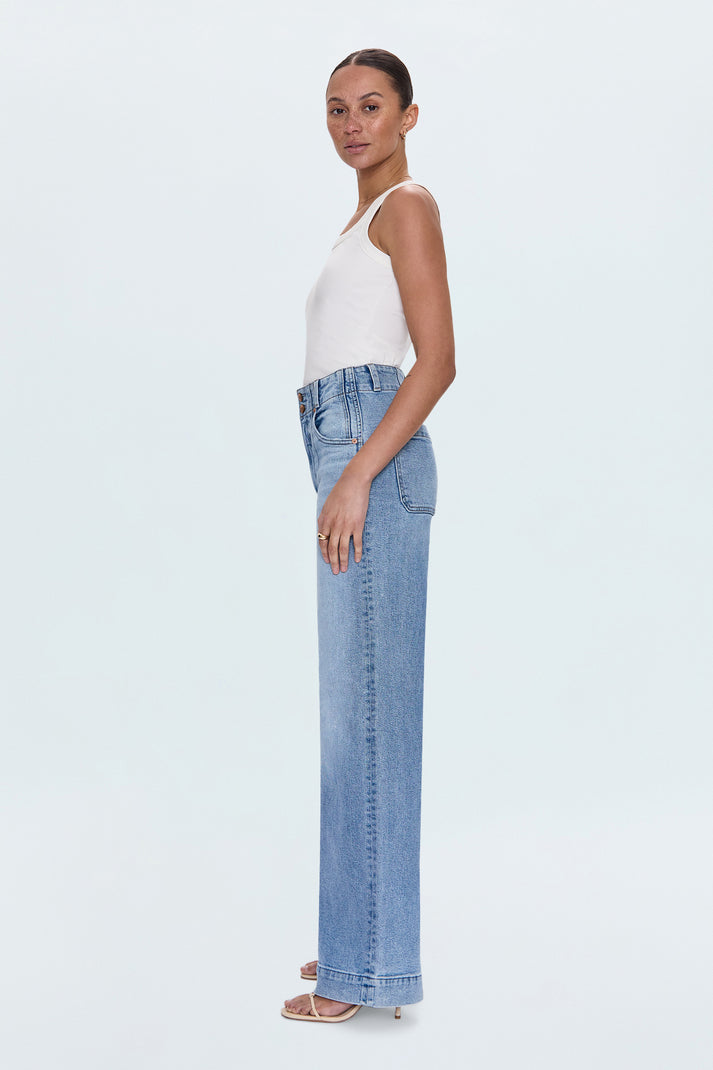 LANA DOUBLE BUTTON HIGH RISE