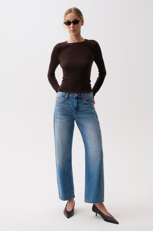 LEXI MID-RISE BOWED STRAIGHT