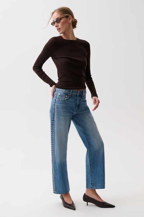 LEXI MID-RISE BOWED STRAIGHT