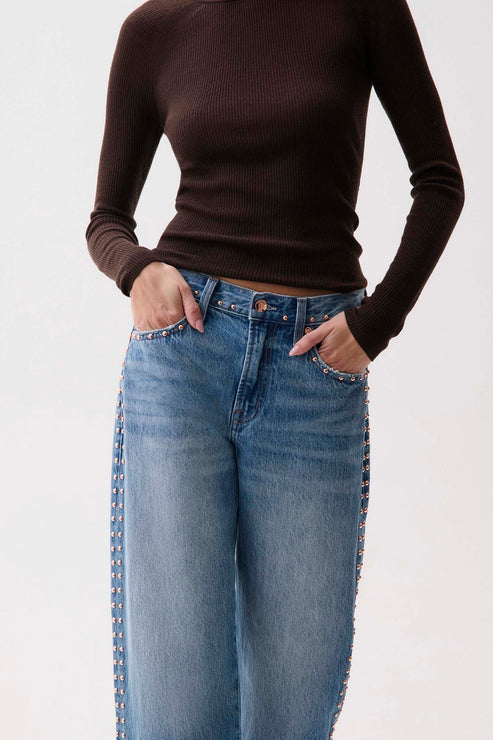 LEXI MID-RISE BOWED STRAIGHT