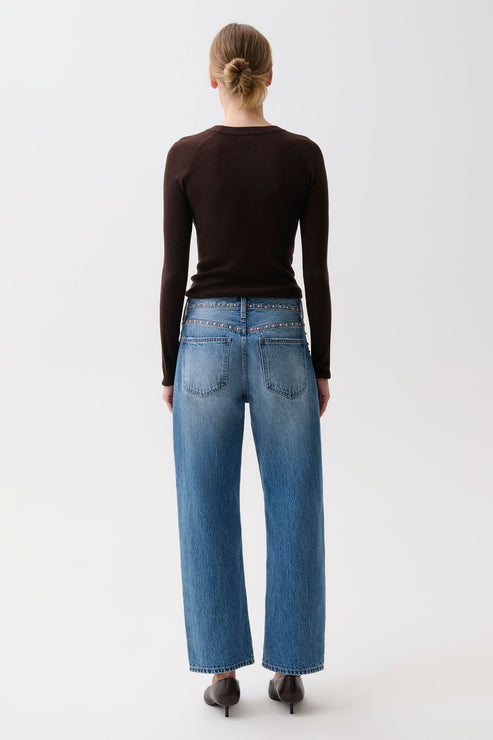 LEXI MID-RISE BOWED STRAIGHT