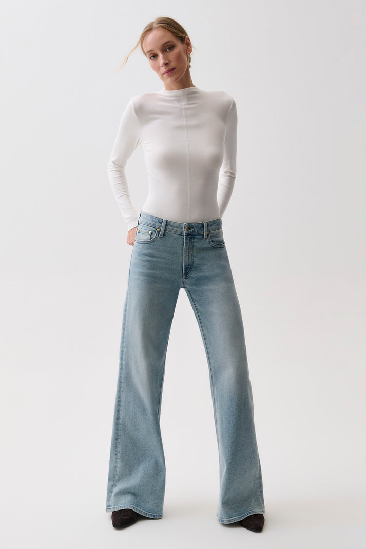 VIVIAN MID RISE WIDE LEG