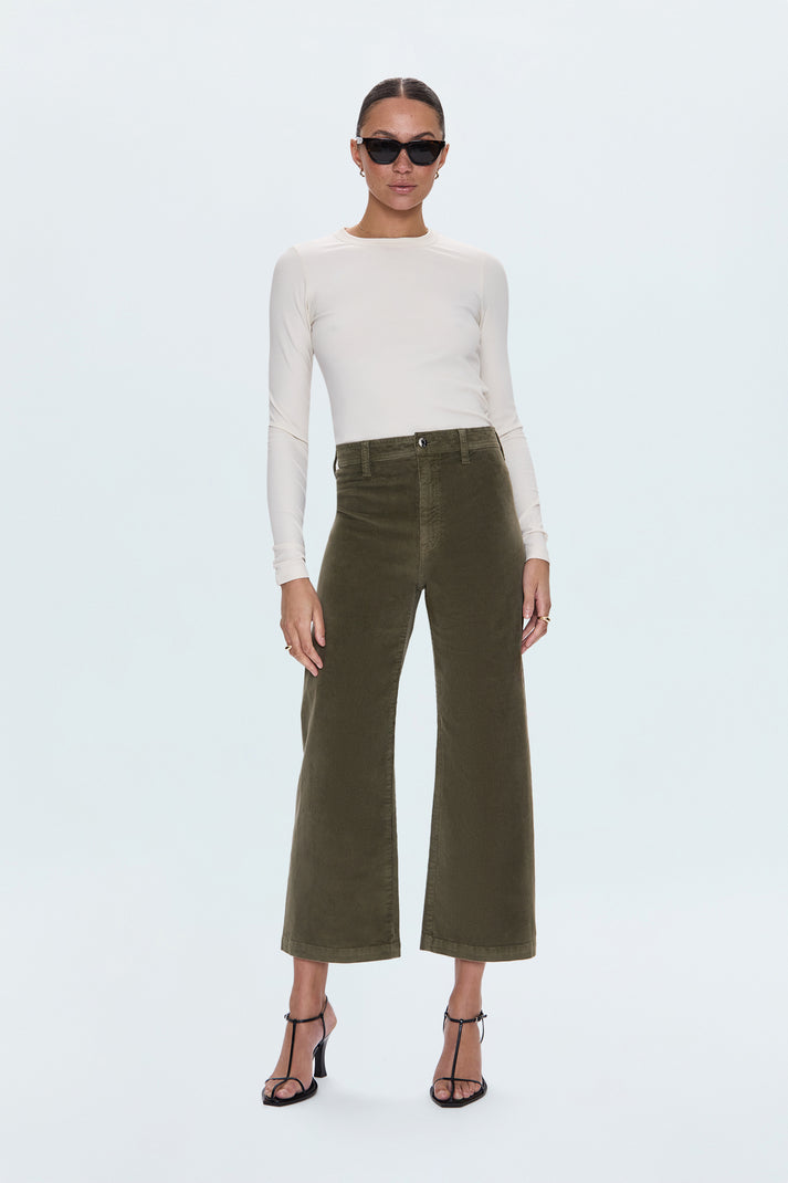 PENNY CROP HIGH RISE WIDE LEG