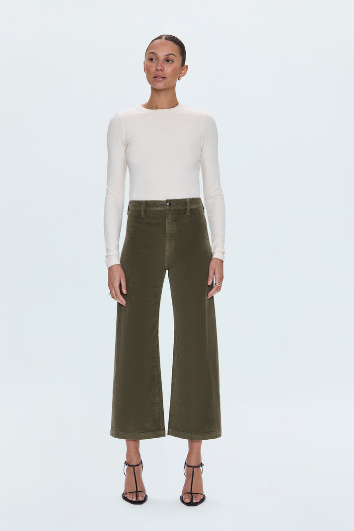 PENNY CROP HIGH RISE WIDE LEG