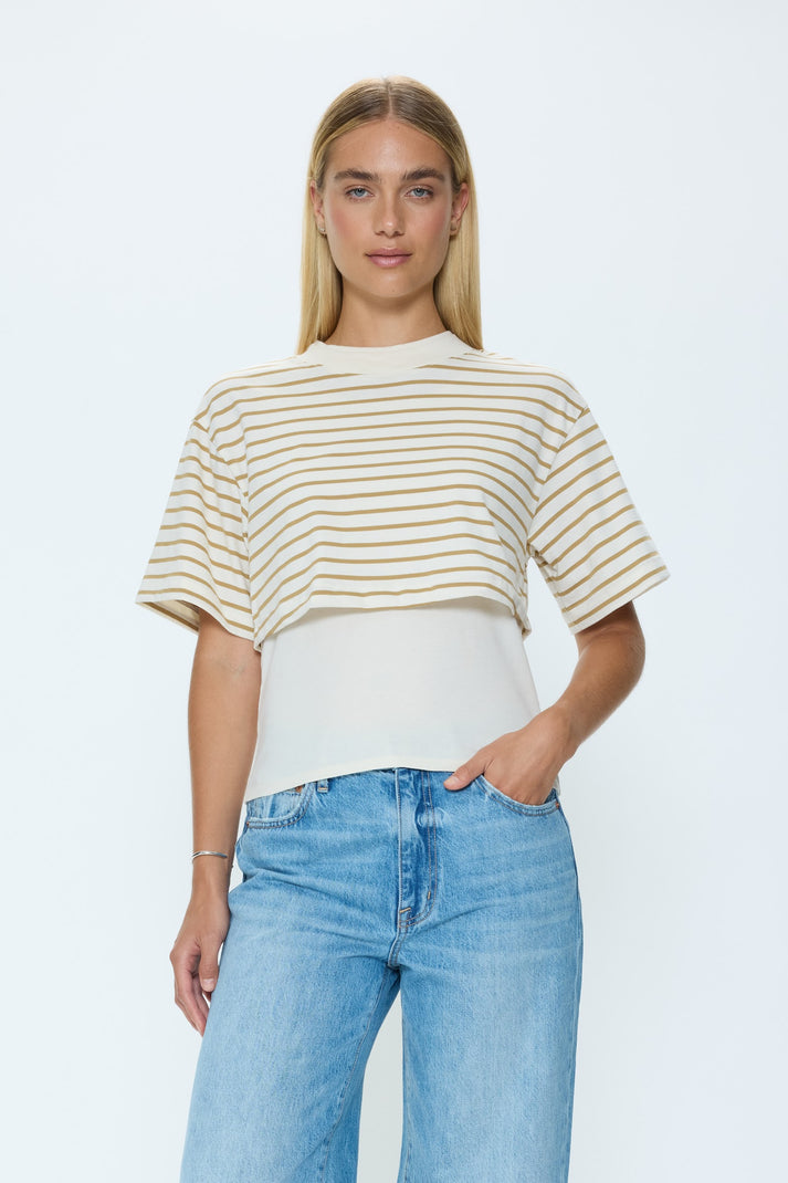 CAMRYN BOXY TEE OVERLAY