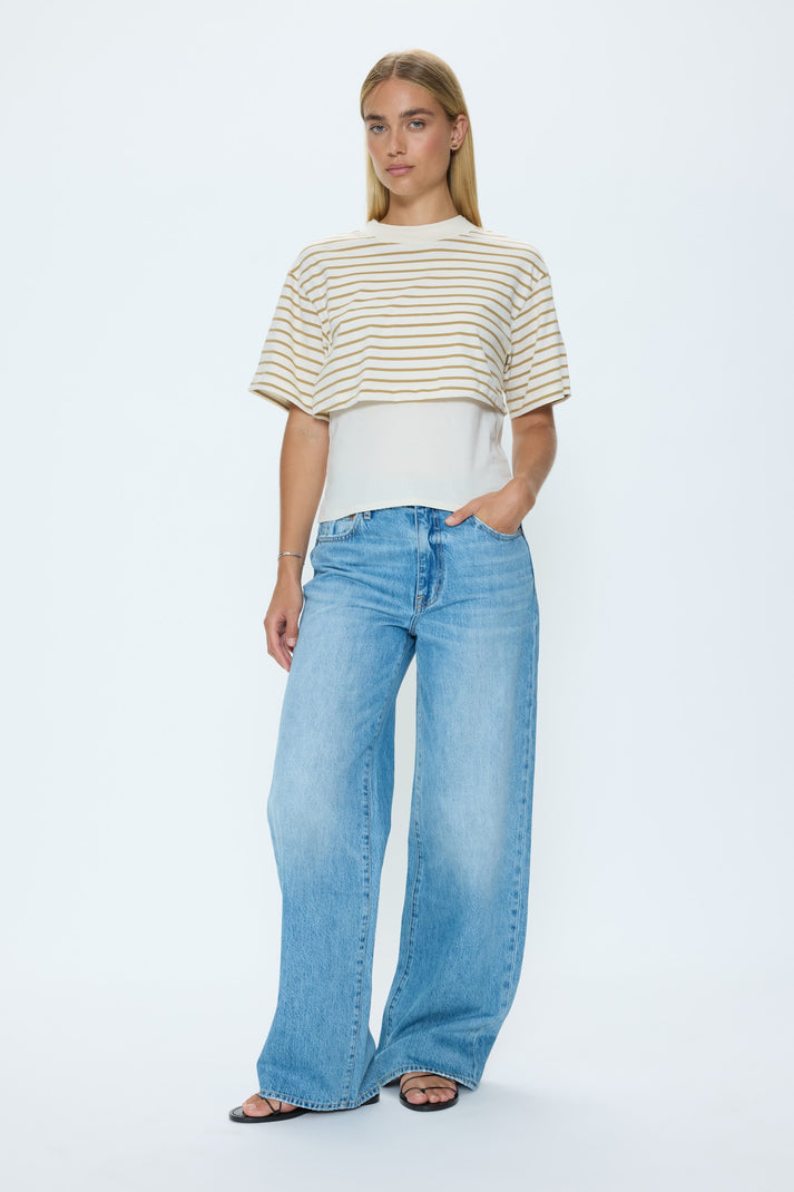 CAMRYN BOXY TEE OVERLAY