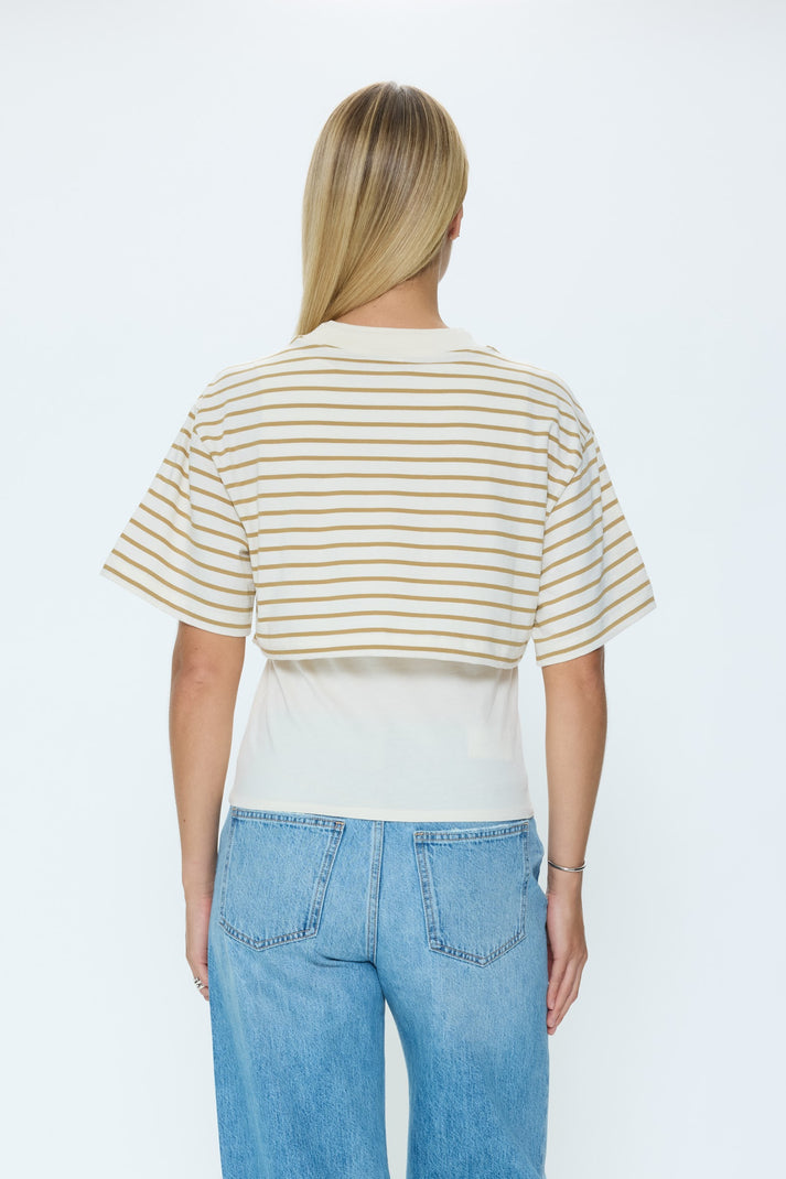 CAMRYN BOXY TEE OVERLAY