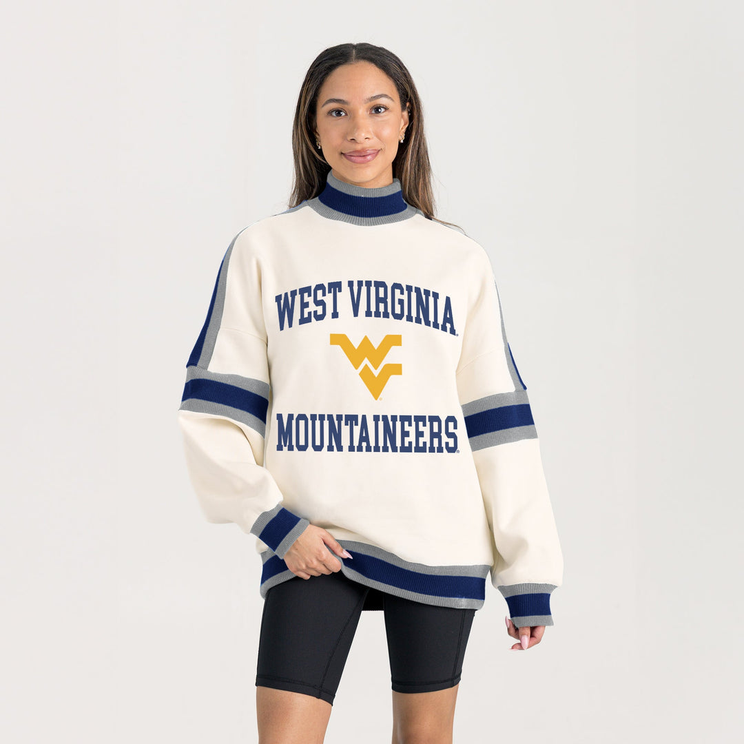 WV COLORBLOCK TURTLENECK PULLOVER