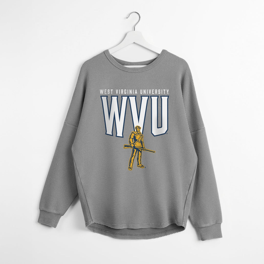WVU CORDED PULLOVER
