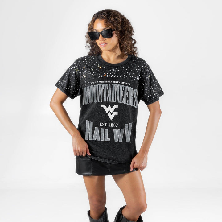 IN THE ZONE RHINESTONE TEE