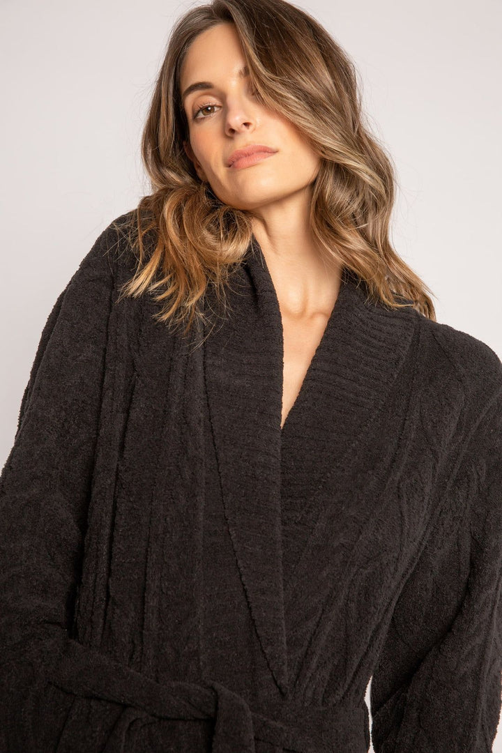 CABLE KNIT ROBE