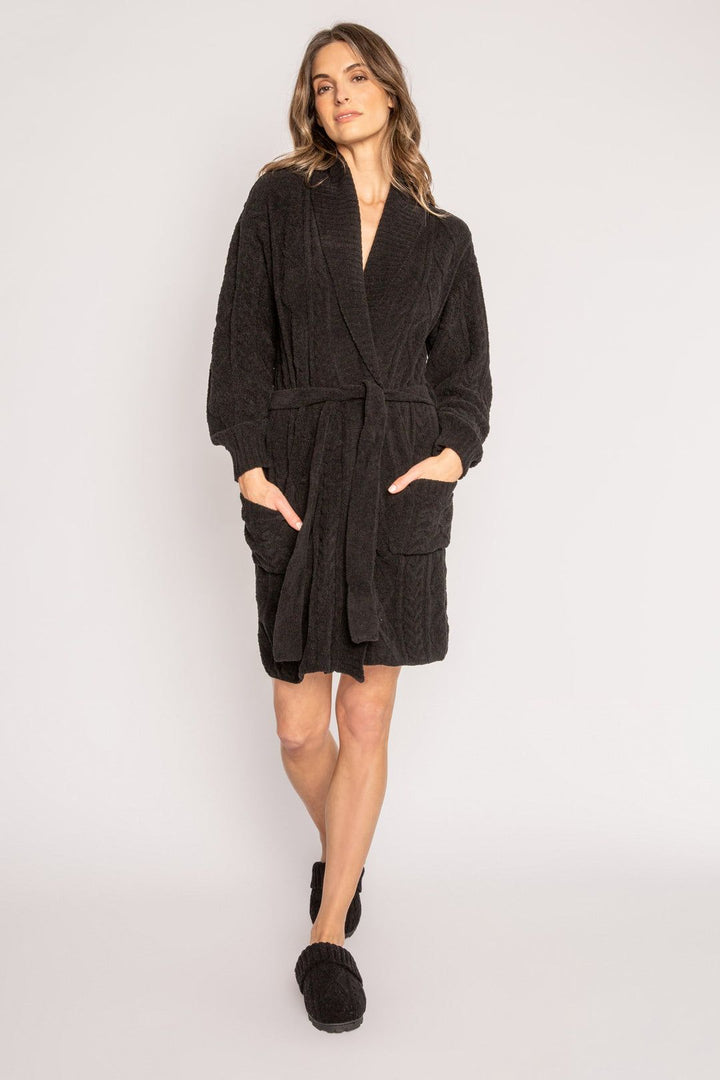 CABLE KNIT ROBE