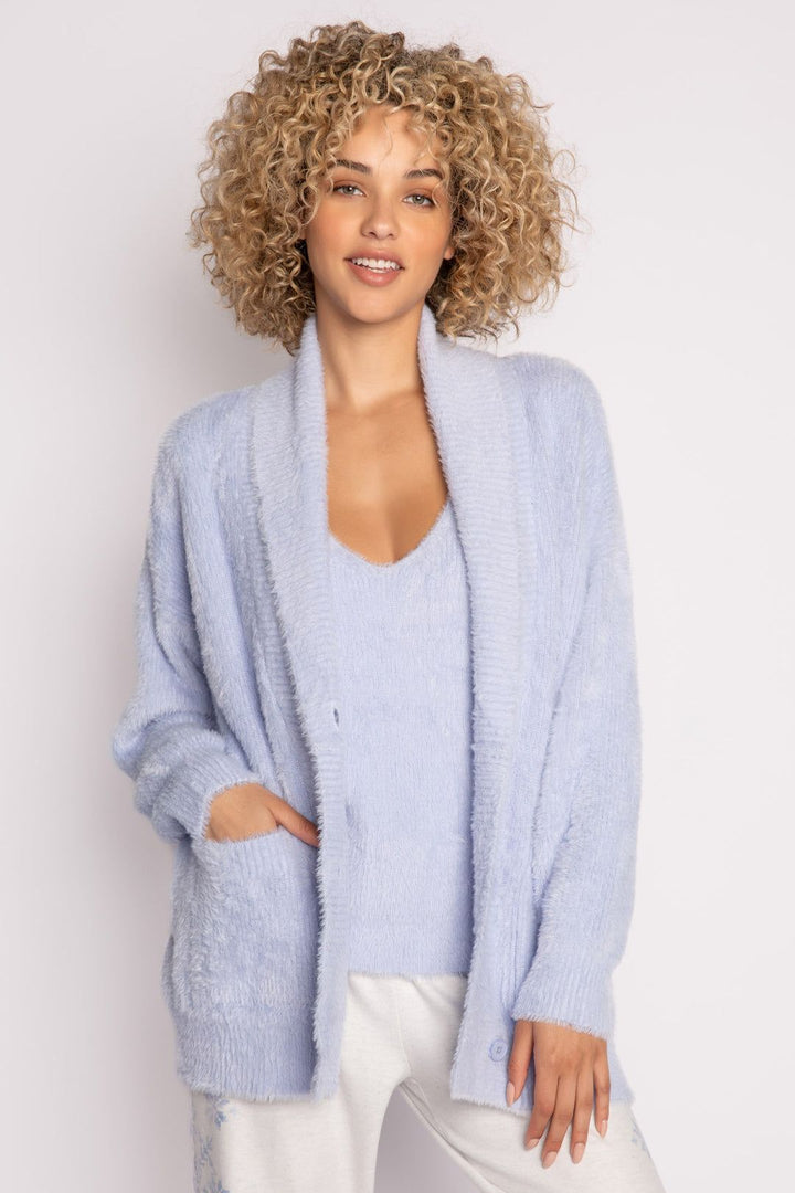 FEATHER KNIT CARDIGAN