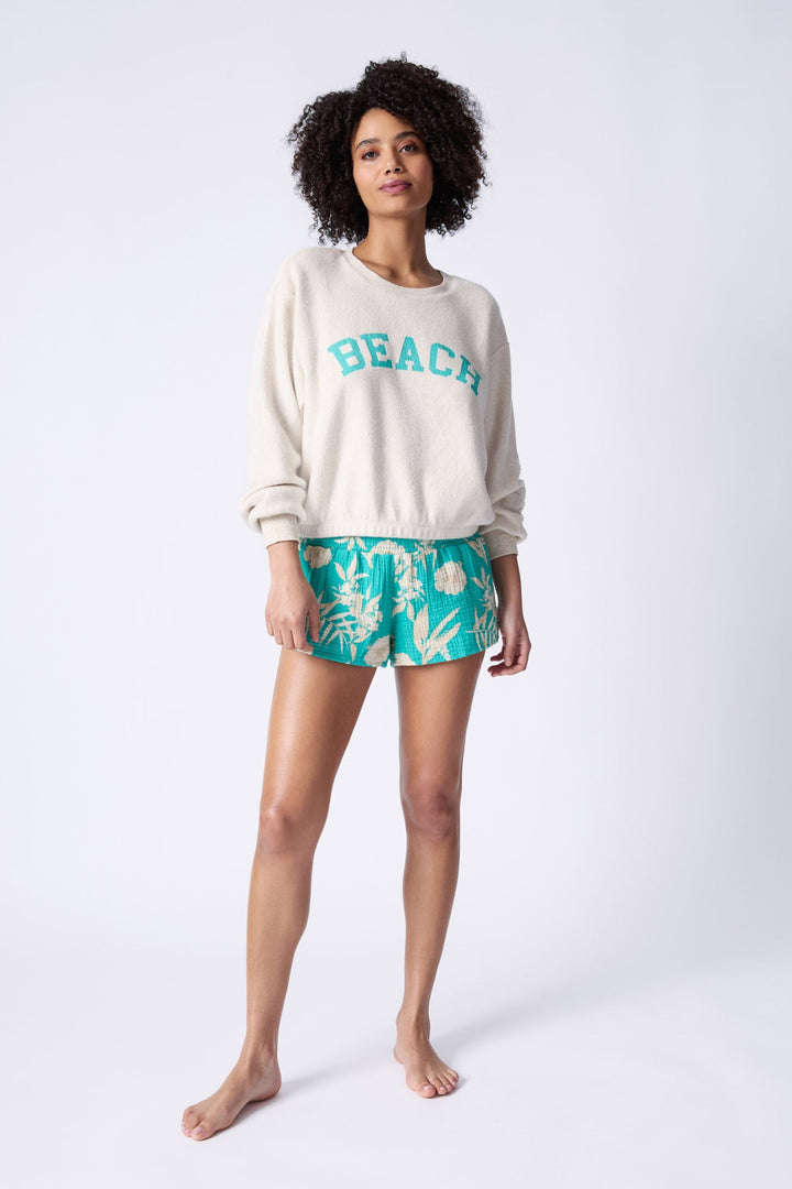 TAHITIAN TROPICS LONG SLEEVE TOP