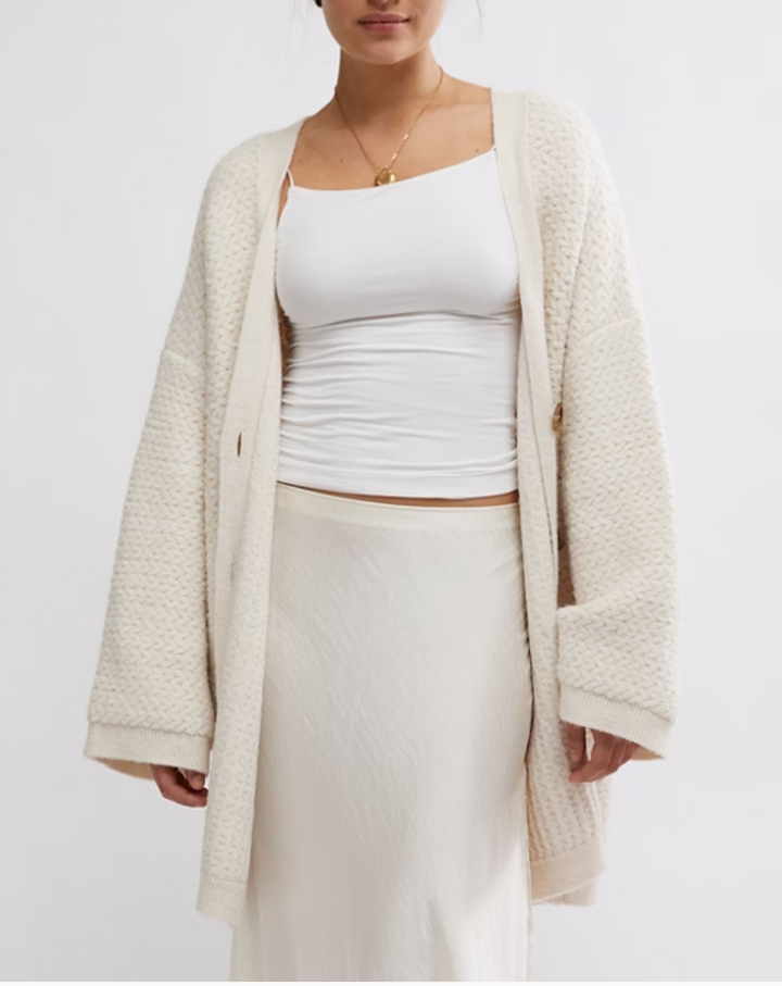 HERRINGBONE STITCH KIMONO