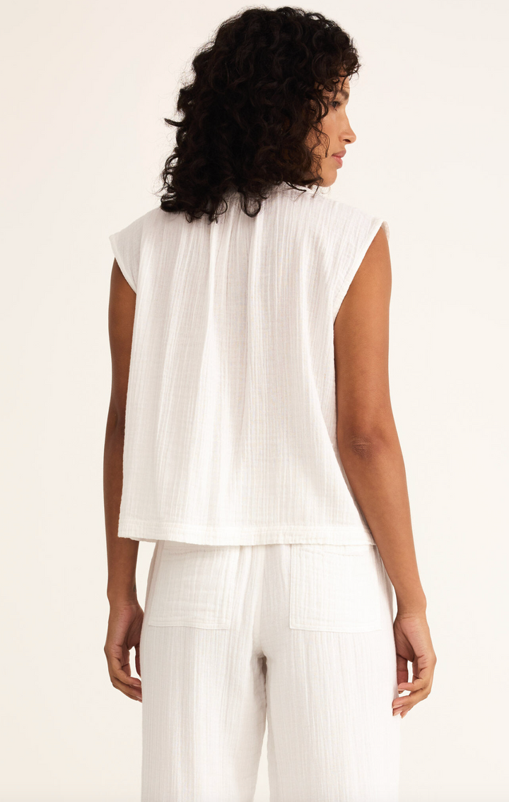 CLIFFSIDE V-NECK AIRY TOP