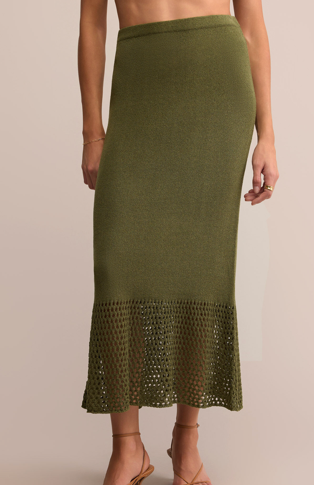 HAVEN SWEATER KNIT MIDI SKIRT