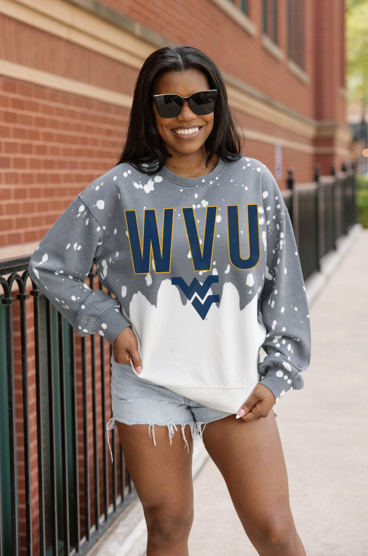 WVU SPLATTER SWEATSHIRT