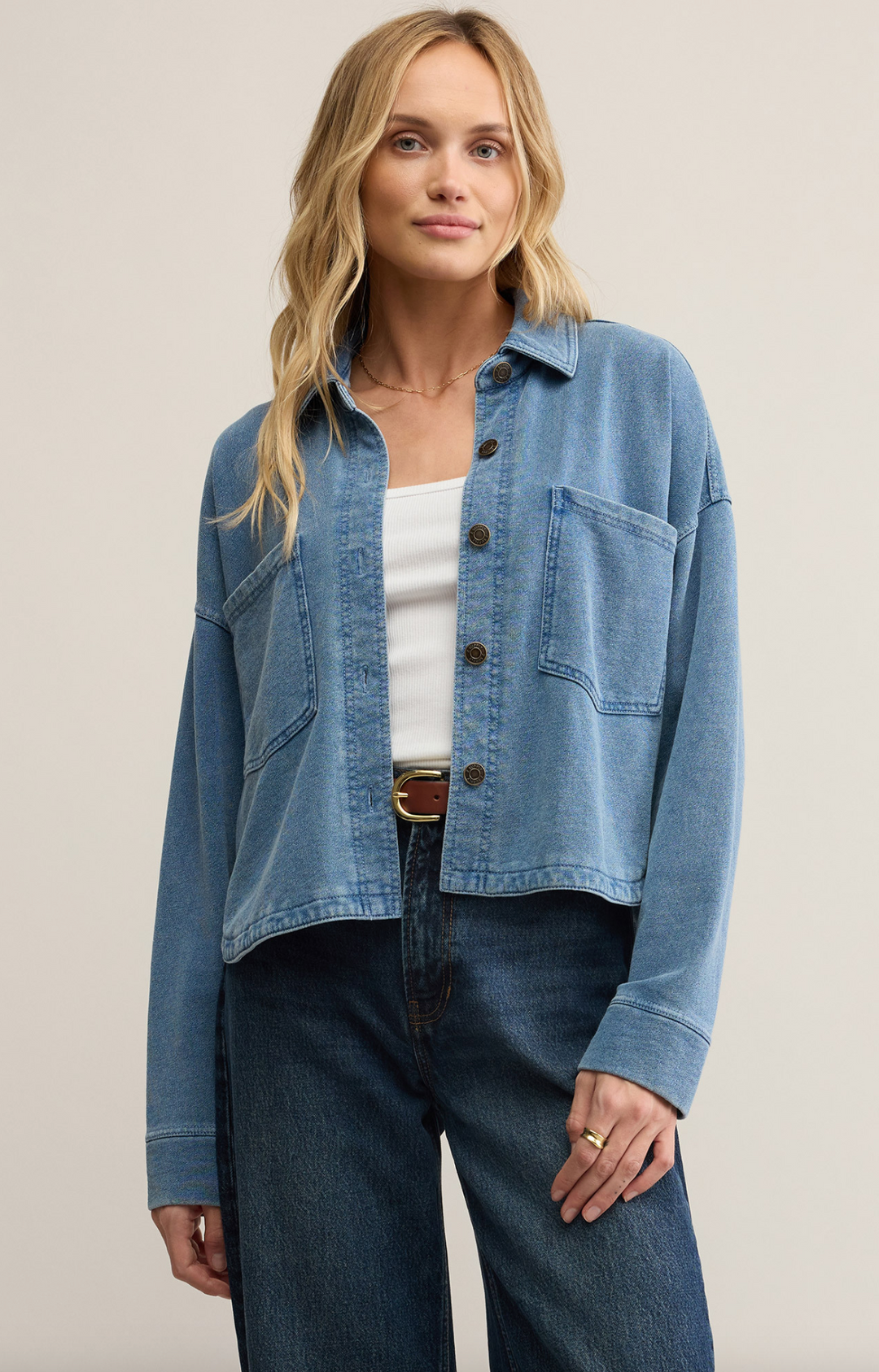 ALL DAY CROPPED KNIT JACKET