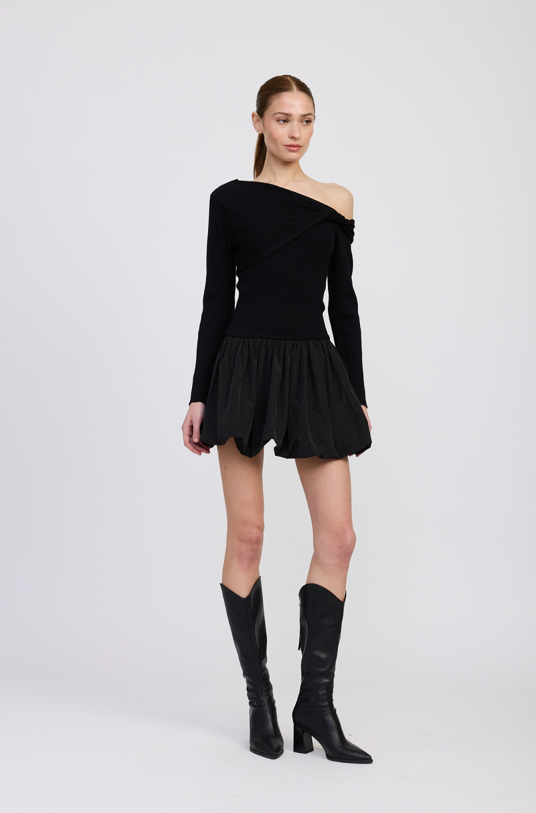 ROMILLA MIXED MEDIA MINI DRESS