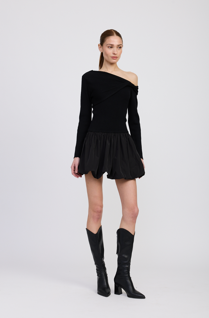 ROMILLA MIXED MEDIA MINI DRESS