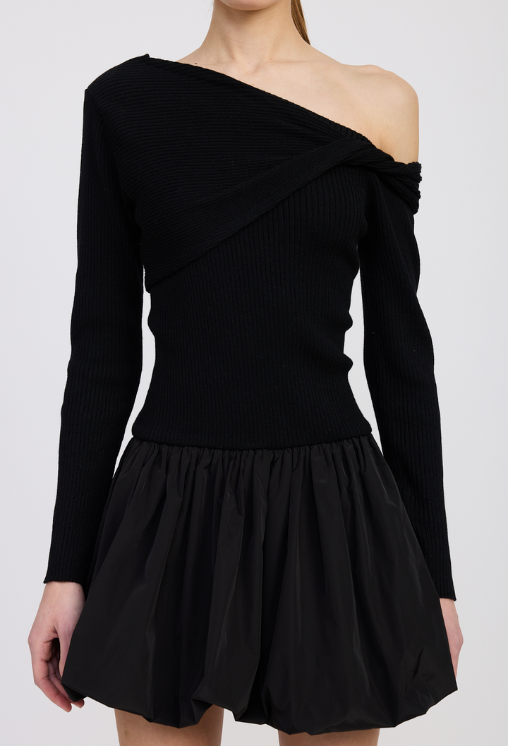 ROMILLA MIXED MEDIA MINI DRESS