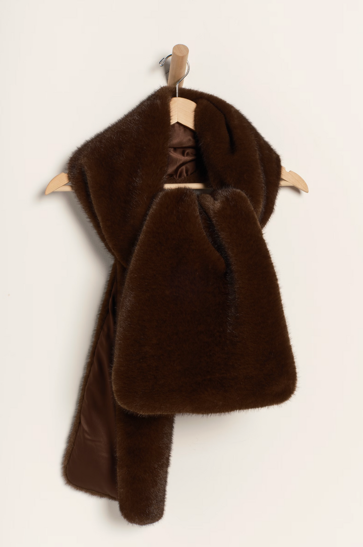 SNOW ANGEL FAUX FUR SCARF