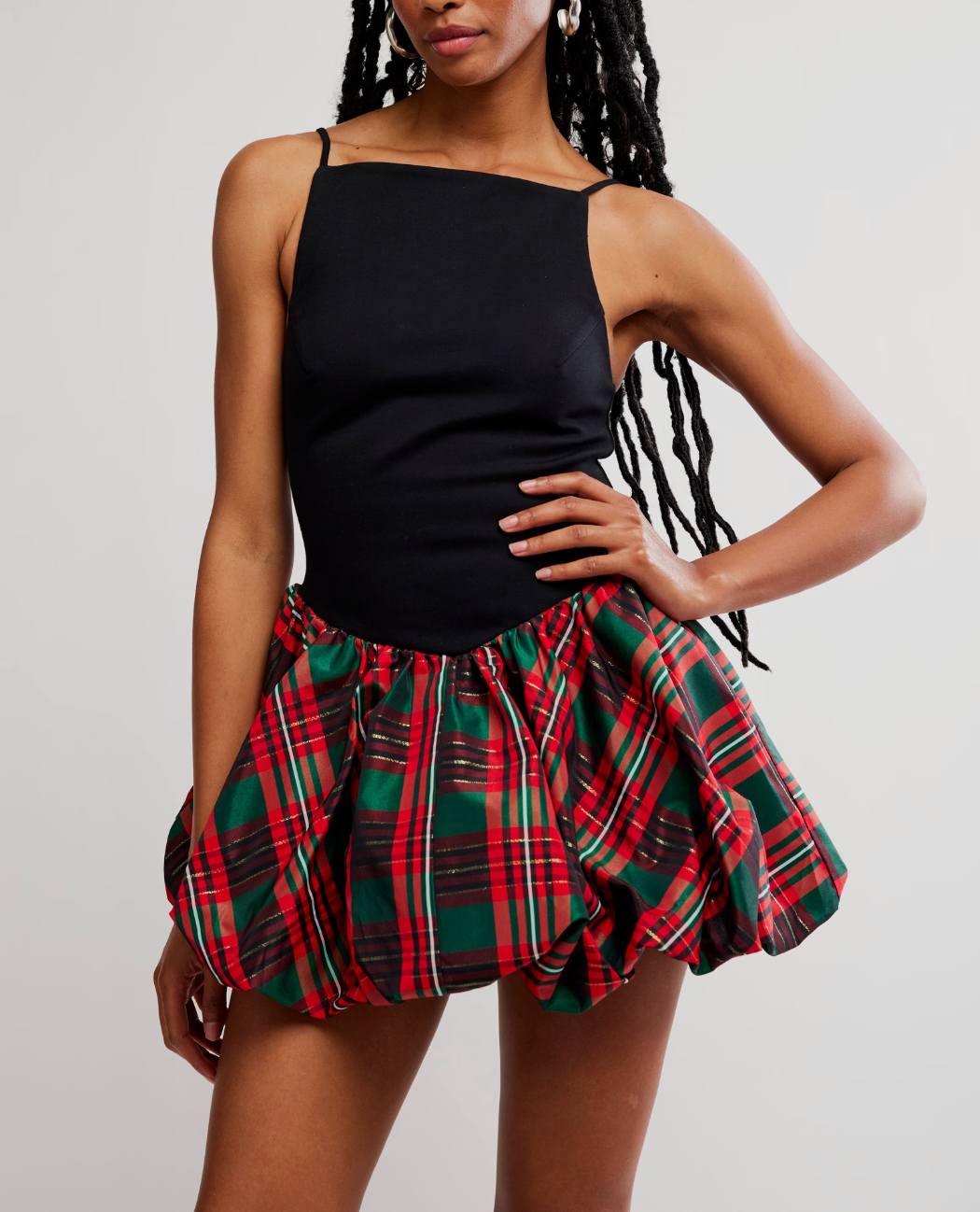 TINSEL KISS PLAID MINI