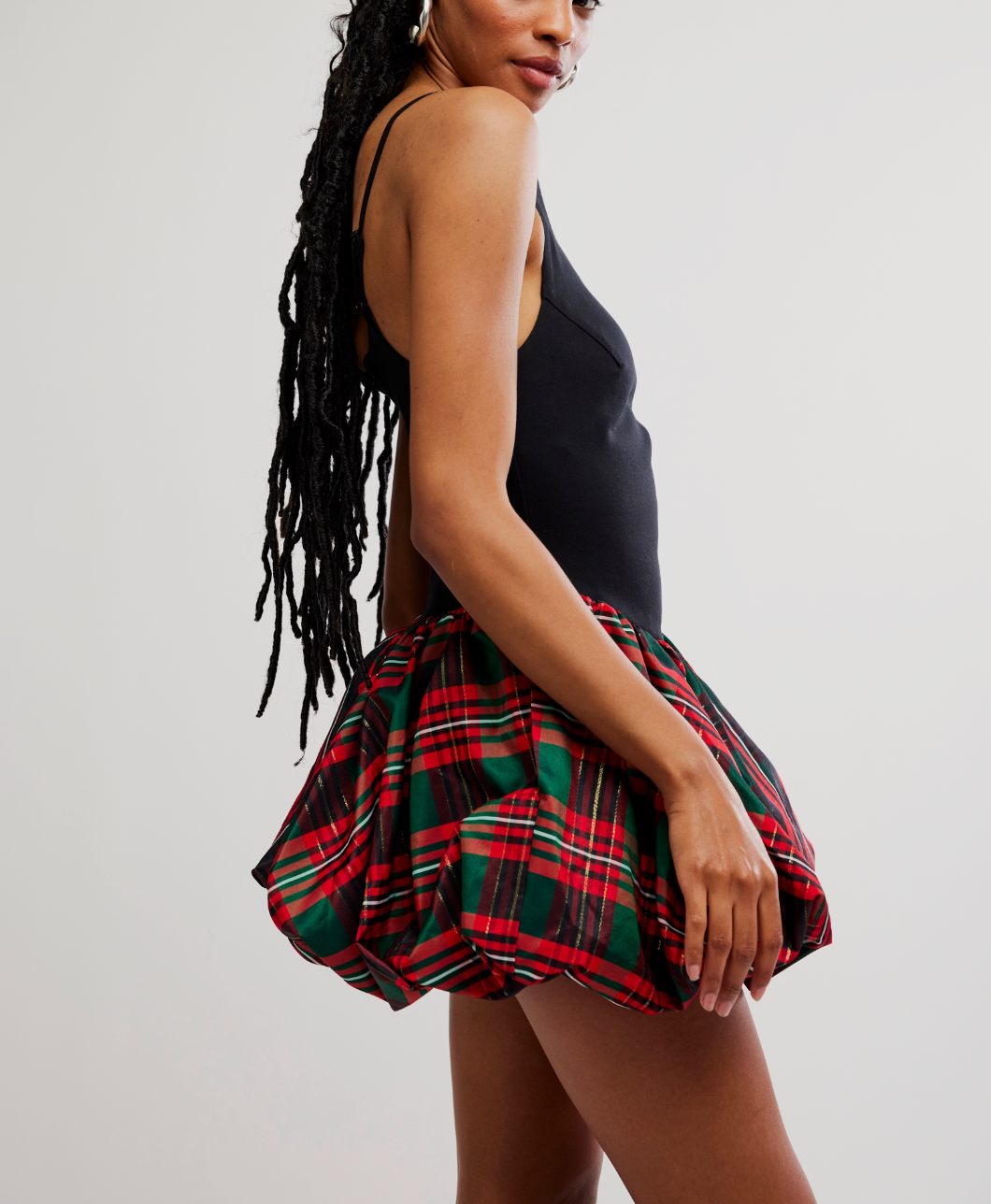 TINSEL KISS PLAID MINI