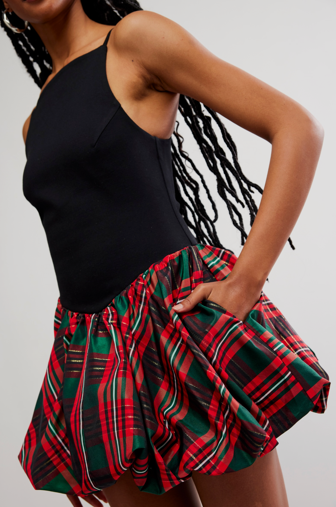 TINSEL KISS PLAID MINI