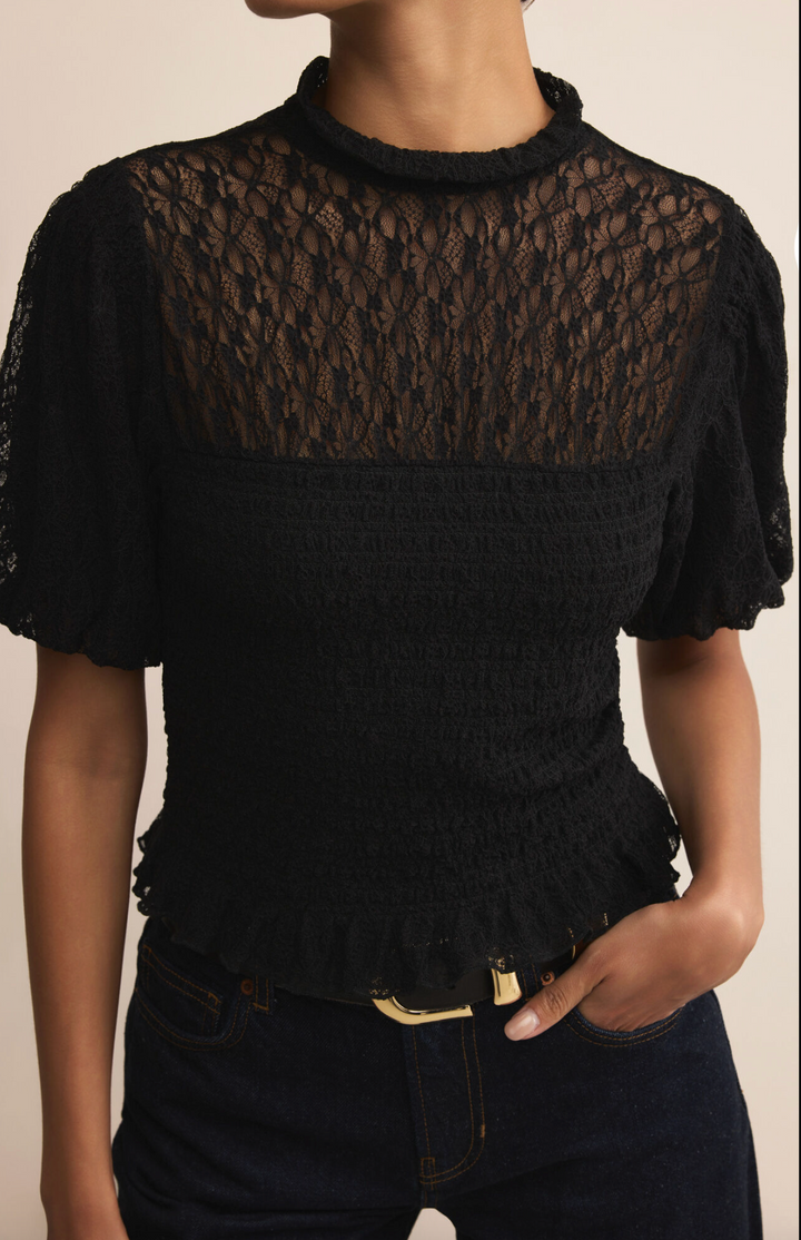 GLIMPSE LACE TOP