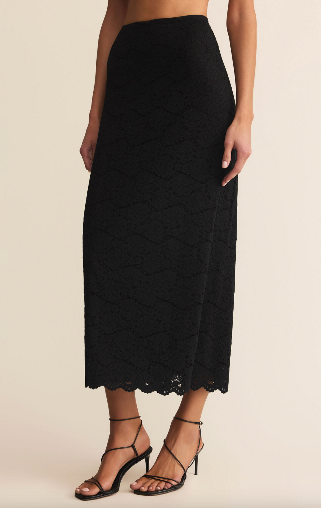 VIA LACE MIDI SKIRT