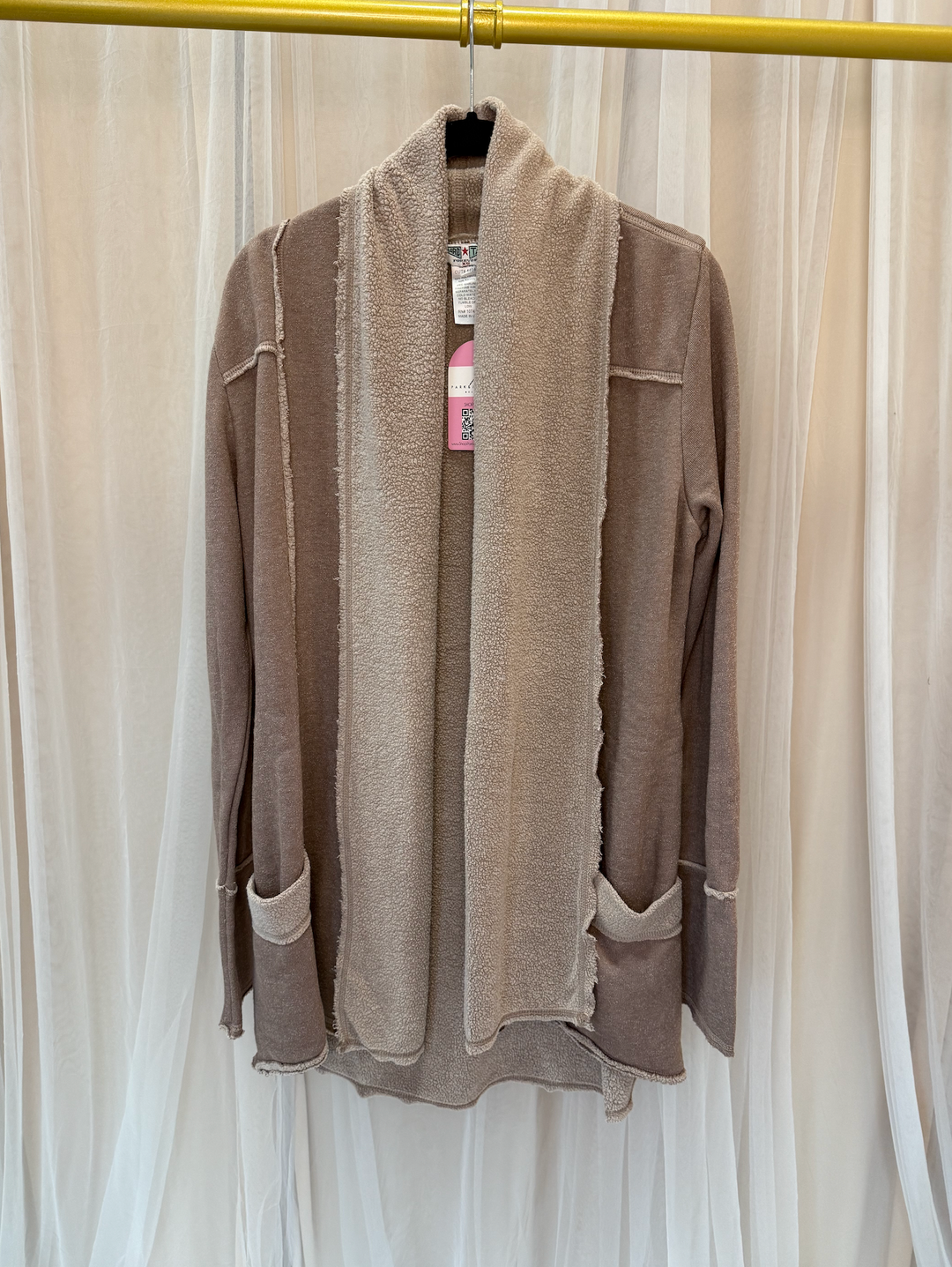 SLOUCHY SHERPA CARDIGAN