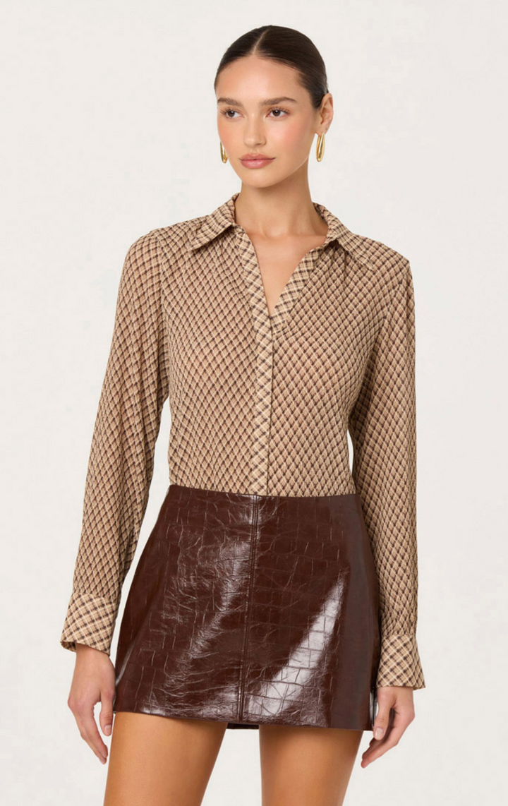 SAVANA CROC MINI SKIRT