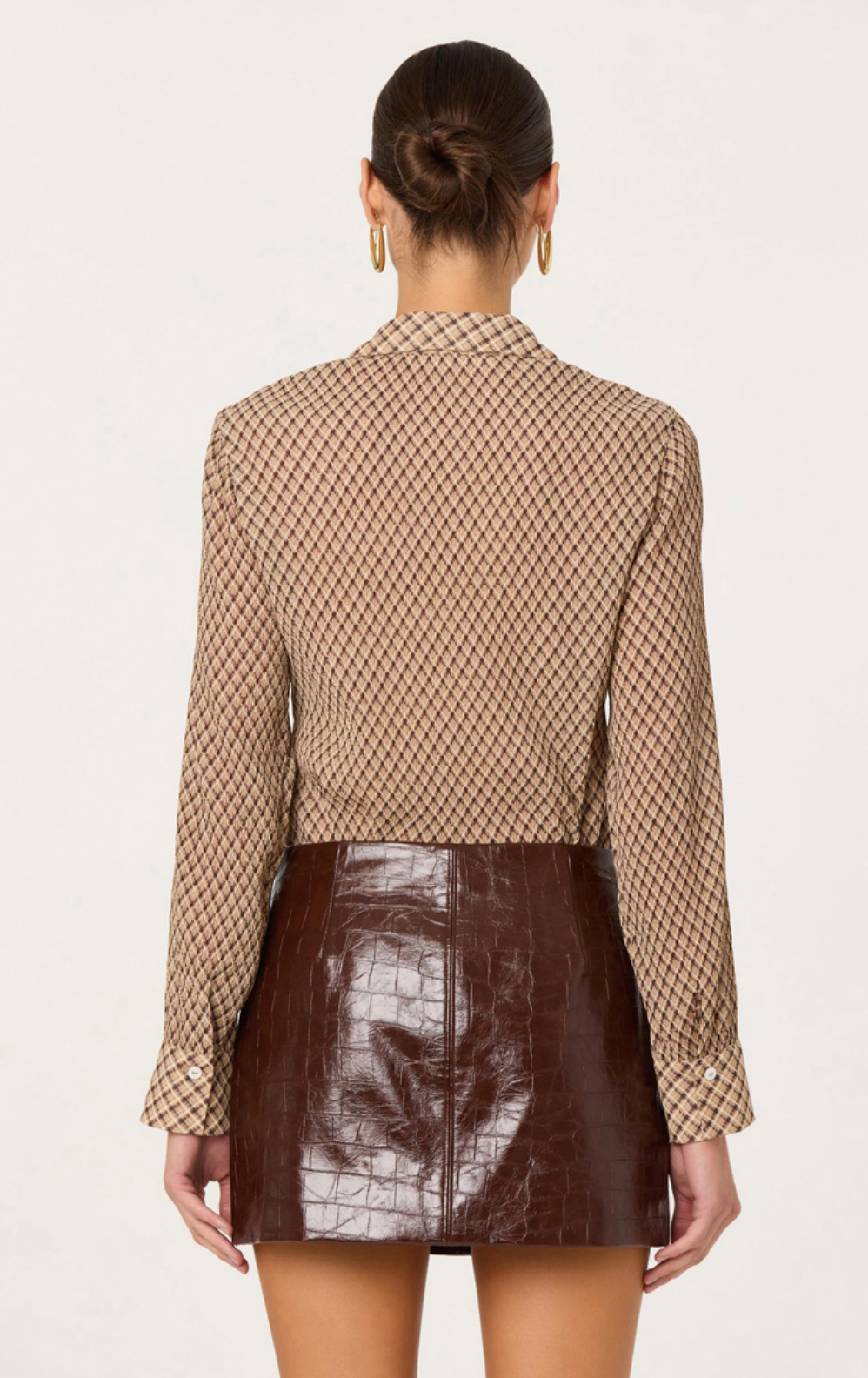 SAVANA CROC MINI SKIRT