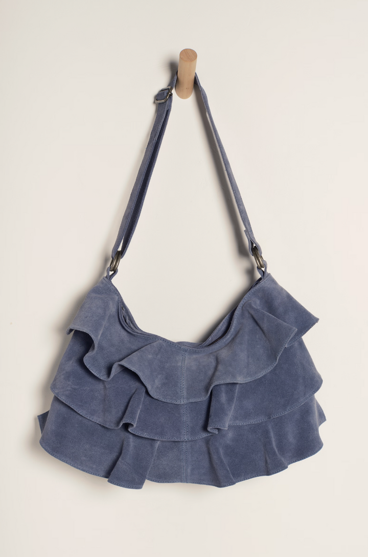 RAE RUFFLE SHOULDER BAG