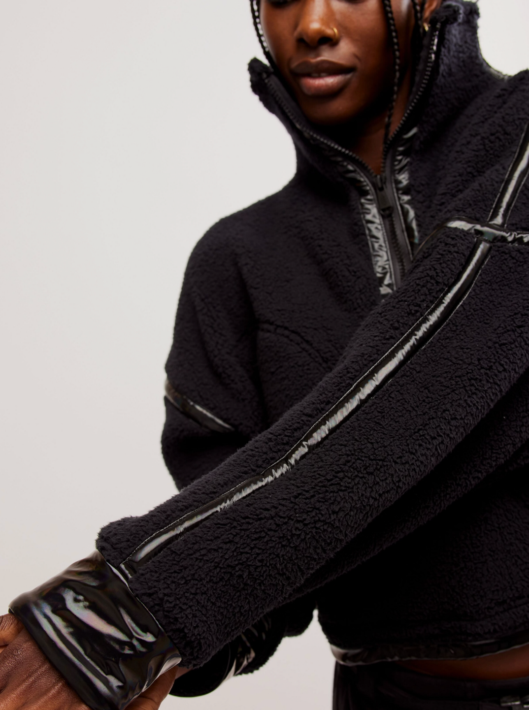 MOUNTAIN HIGH 1/2 ZIP | BLACK SHINE