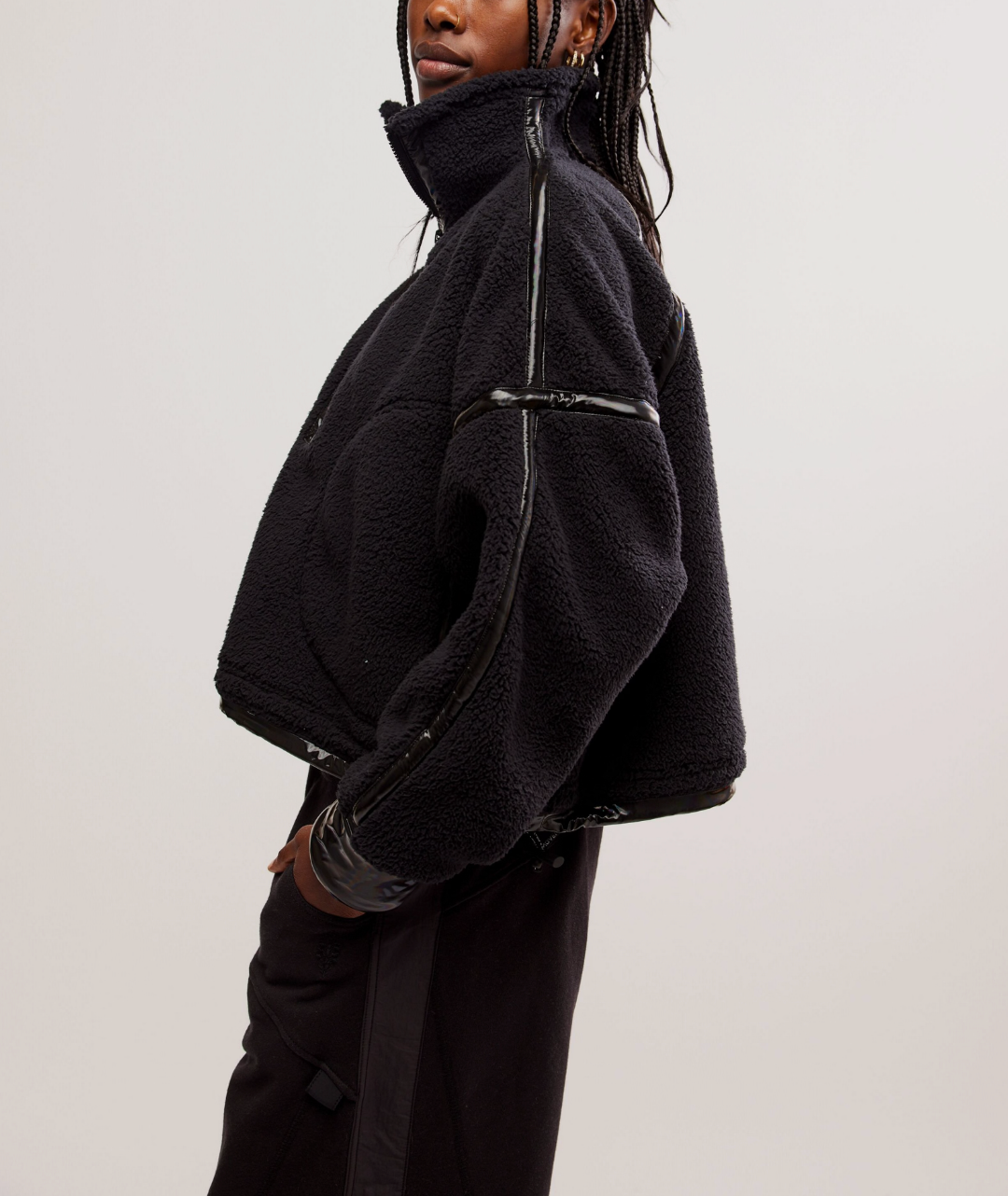 MOUNTAIN HIGH 1/2 ZIP | BLACK SHINE