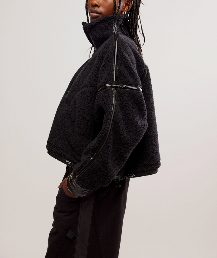 MOUNTAIN HIGH 1/2 ZIP | BLACK SHINE