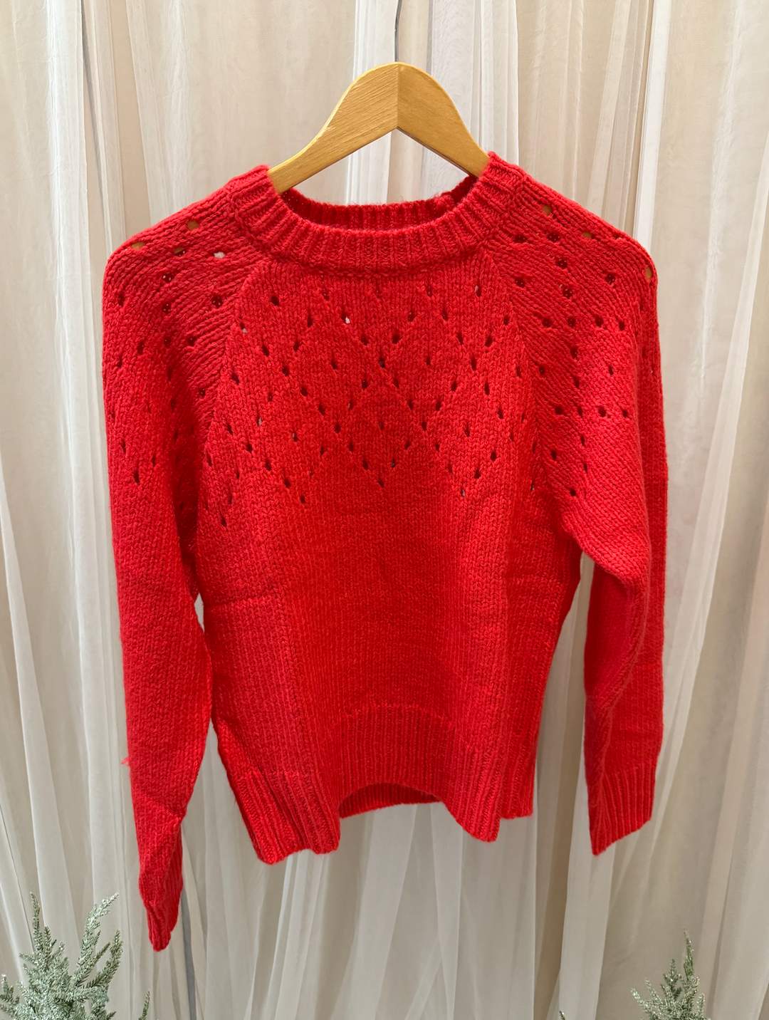 FEMME OPENWORK SWEATER